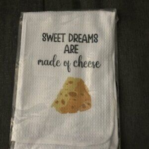 2/$15 or 3/$21 - Sweet Dreams Are Made Of Cheese Kitchen Towel - NWT